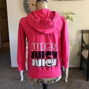 Pink Juicy Couture hooded sweat shirt